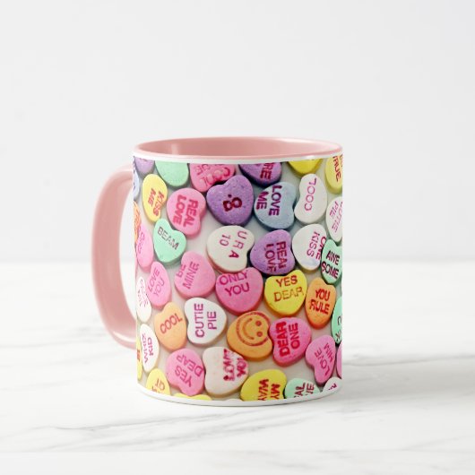 Valentijn Hearts Mok (Voorkant links)