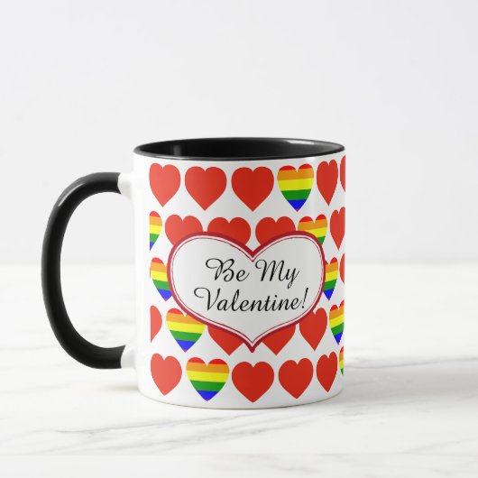 Valentijn Hearts Mok (Links)