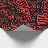 Valentijn_hearts pakpapier - cadeauomslag (Hoek)