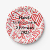 Valentijn_hearts party paper bord (Voorkant)