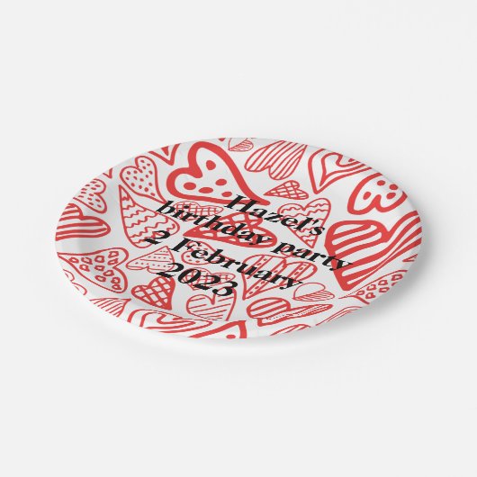 Valentijn_hearts party paper bord (Gekanteld)