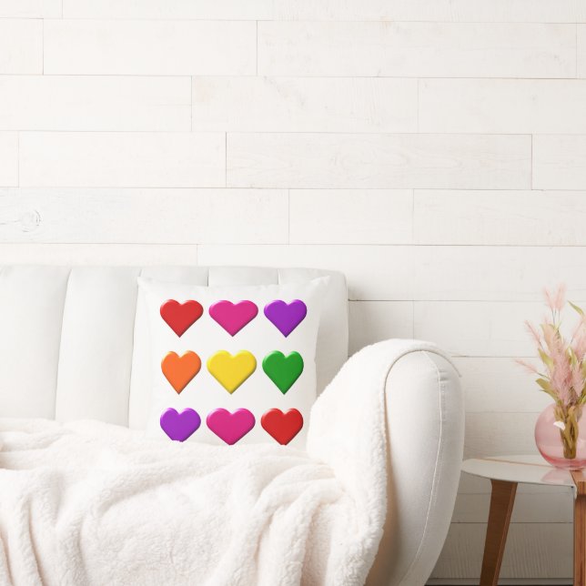 Valentijn Hearts Pillow Kussen (Bank)