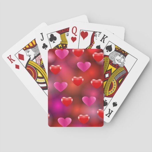Valentijn Hearts Pokerkaarten (Achterkant)
