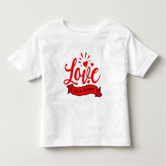 Valentijn Hearts Quote Liefde in een Kinder Shirts