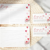 Valentijn Hearts Recept Kaart voor Vrijgezellenfee