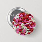 Valentijn Hearts Ronde Button 5,7 Cm (Voorkant /achterkant)