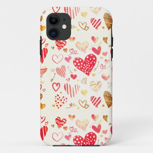 Valentijn Hearts Speck Case-Mate iPhone Case (Achterkant)