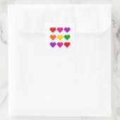 Valentijn Hearts Sticker (Tas)