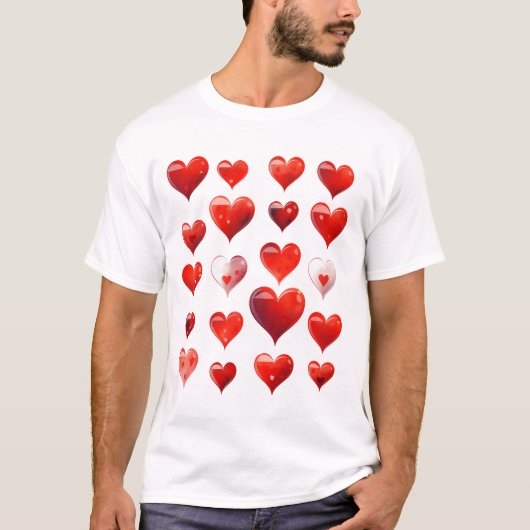 Valentijn Hearts T-shirt (Voorkant)