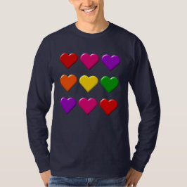 Valentijn Hearts T-shirt met lange mouwen