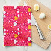 Valentijn Hearts Theedoek (Quarter Fold)