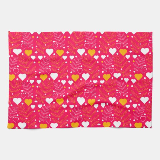 Valentijn Hearts Theedoek (Horizontaal)