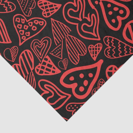 Valentijn_hearts tissuepapier - cadeauomslag (Detail)