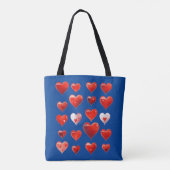 Valentijn Hearts Tote Bag (Achterkant)