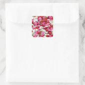 Valentijn Hearts Vierkante Sticker (Tas)