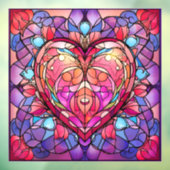 Valentijn Hearts Window Cling Raamsticker (Vel 3)