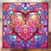 Valentijn Hearts Window Cling Raamsticker (Vel 2)