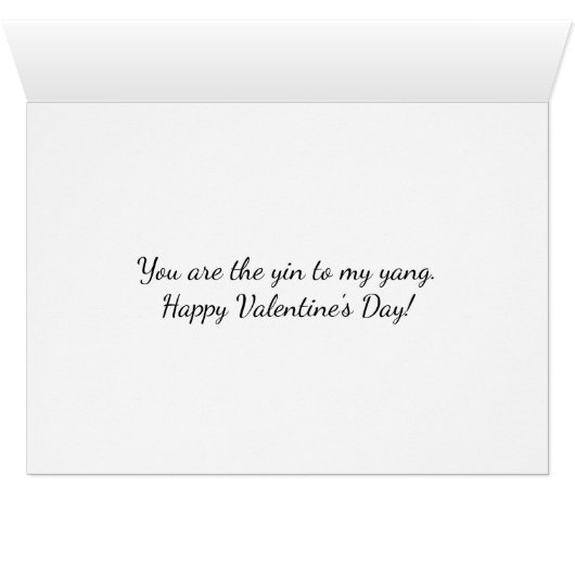 Valentijn Hearts Yin Yang (Binenzijde Horizontaal (Onderkant))