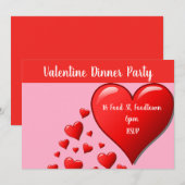 Valentijn hekelt het moderne dinerfeest kaart (Voorkant / Achterkant)