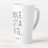 Valentijn hele Lotta Latte zwart script Latte Mok (Rechterhoek)