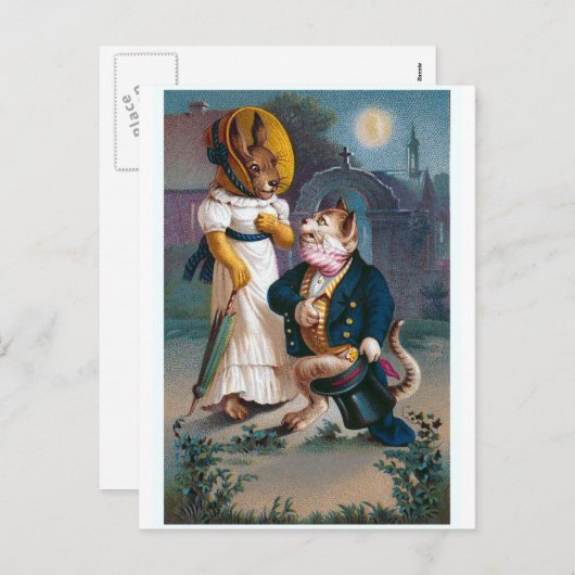 Valentijn "het voorstel" Feestdagenkaart (Voorkant / Achterkant)