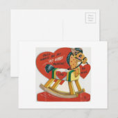  Valentijn Hobby Horse Feestdagenkaart (Voorkant / Achterkant)