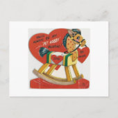 Valentijn Hobby Horse Feestdagenkaart (Voorkant)