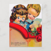  Valentijn Holiday retro briefkaart (Voorkant)