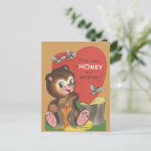 Valentijn "HoningBeer" Feestdagenkaart (Staand voorkant)