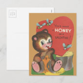 Valentijn "HoningBeer" Feestdagenkaart (Voorkant / Achterkant)