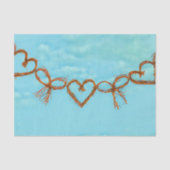 Valentijn hoort griezelige Blauwgroen ontkoppeling Tissuepapier (Voorkant)