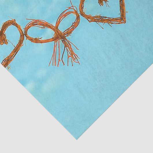 Valentijn hoort griezelige Blauwgroen ontkoppeling Tissuepapier (Detail)