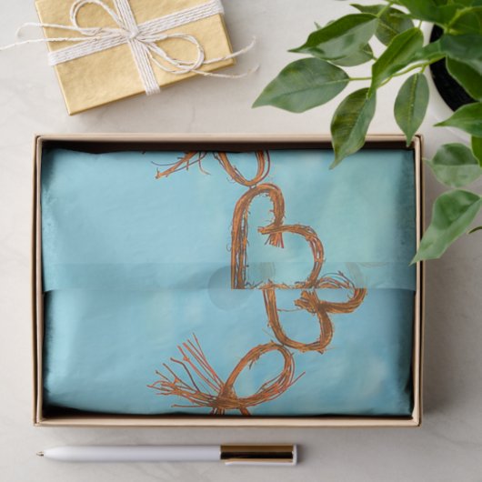 Valentijn hoort griezelige Blauwgroen ontkoppeling Tissuepapier (Geschenk)