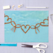 Valentijn hoort griezelige Blauwgroen ontkoppeling Tissuepapier (Craft)