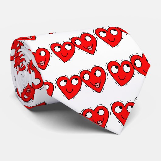 Valentijn hoort in liefde stropdas (Opgerold)