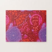 Valentijn hoort roze rood van je Typografie Legpuzzel (Horizontaal)