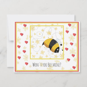 Valentijn Hoortschoen om de hommel aan te passen Feestdagenkaart