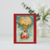 Valentijn Hot Air-ballon (2) Feestdagenkaart (Staand voorkant)