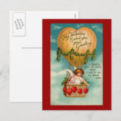 Valentijn Hot Air-ballon (2) Feestdagenkaart (Voorkant / Achterkant)