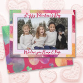 Valentijn houdt van je grootouders met een platte 