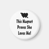 Valentijn houdt van mij romantisch magneet (Voorkant)