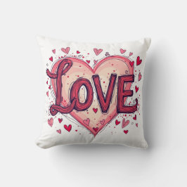Valentijn houdt van Valentijns's dag Kussen