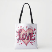 Valentijn houdt van Valentijns's dag Tote Bag (Voorkant)