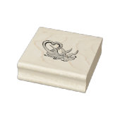 Valentijn Houtstempel Draken Lovers Staart van het Rubberstempel (Stempel)