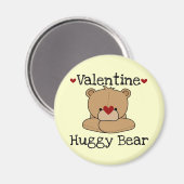 Valentijn Huggy Beer Round Magnet (Voorkant / Achterkant)