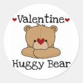 Valentijn Huggy Beer Stickers (Voorkant)