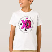 Valentijn Hugs en Kisses T-shirt (Voorkant)