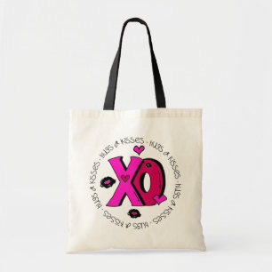 Valentijn Hugs en Kisses Tote Bag