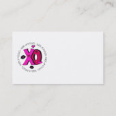 Valentijn Hugs en Kisses Visitekaartje (Achterkant)