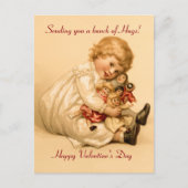 Valentijn Hugs Feestdagenkaart (Voorkant)